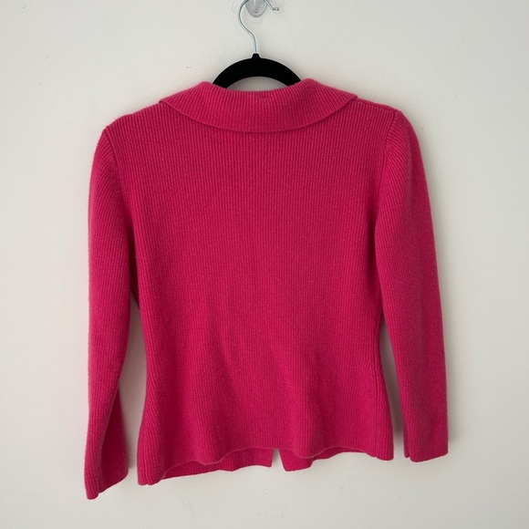 Cashmere pink cardigan sweater - Picture 10 of 12